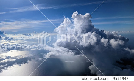 Summer clouds in Okinawa taken from the sky 02 95769421