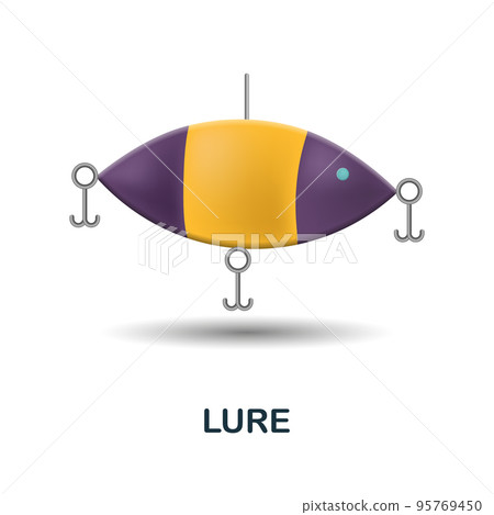 Lure icon. 3d illustration from fishing collection. Creative Lure 3d icon for web design, templates, infographics and more 95769450