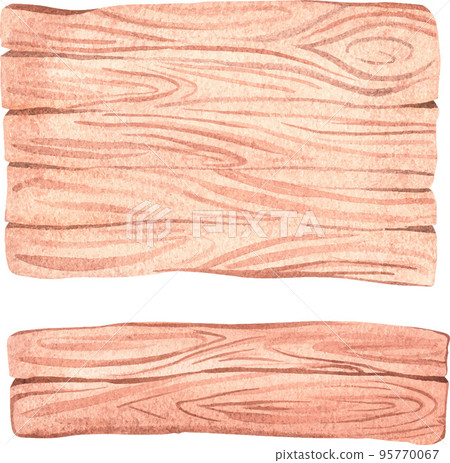 Wooden planks for text. Watercolor vector illustration. Wooden planks for text. Watercolor vector illustration. 95770067
