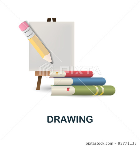 Drawing icon. 3d illustration from back to school collection. Creative Drawing 3d icon for web design, templates, infographics and more Drawing icon. 3d illustration from back to school collection. Creative Drawing 3d icon for web design, templates, infographics and more 95771135