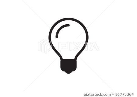 Electric light bulb icon. Electricity lamp symbol. Vector illumination sign. Electric light bulb icon. Electricity lamp symbol. Vector illumination sign. 95773364