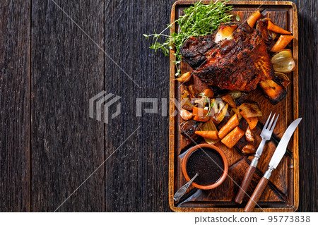 Crispy German Pork Knuckle, ham hock, Schweinshaxe 95773838