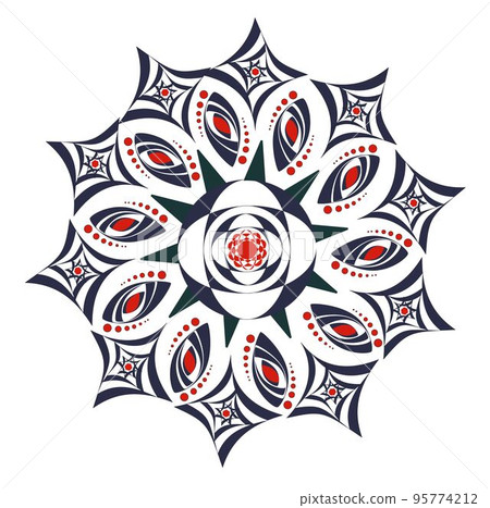 modren design ornament with hand drawn vector. can be used for clothes, towel and much more. 95774212