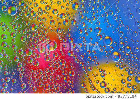 abstract background texture in the form of blurry color round spots 95775194