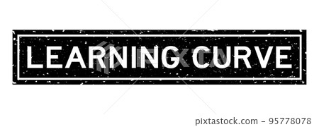 Grunge black learning curve word square rubber seal stamp on white background Grunge black learning curve word square rubber seal stamp on white background 95778078