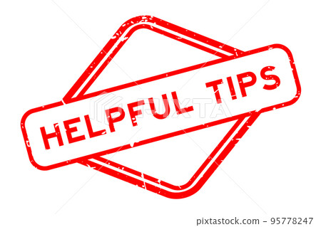 Grunge red helpful tips word rubber seal stamp on white background Grunge red helpful tips word rubber seal stamp on white background 95778247