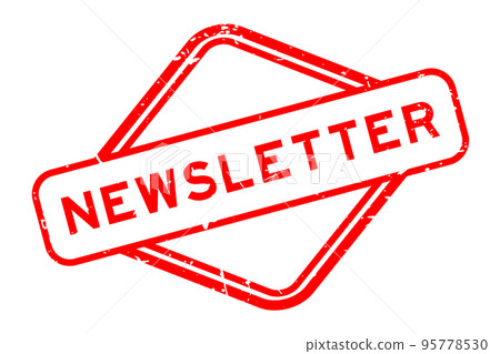Grunge red newsletter word rubber seal stamp on white background Grunge red newsletter word rubber seal stamp on white background 95778530
