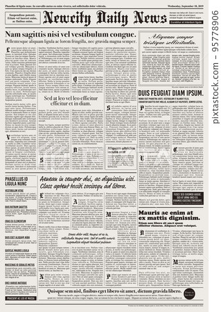 Full dummy English newspaper style background (front) Full dummy English newspaper style background (front) 95778906