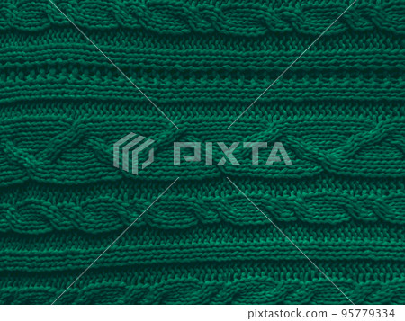 Handmade knitted material with detail woven threads. Handmade knitted material with detail woven threads. 95779334