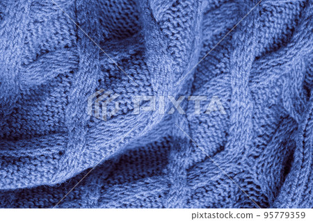Handmade knit background with detail weave threads. Handmade knit background with detail weave threads. 95779359