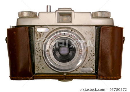 Old camera isolated on a transparent background 95780372