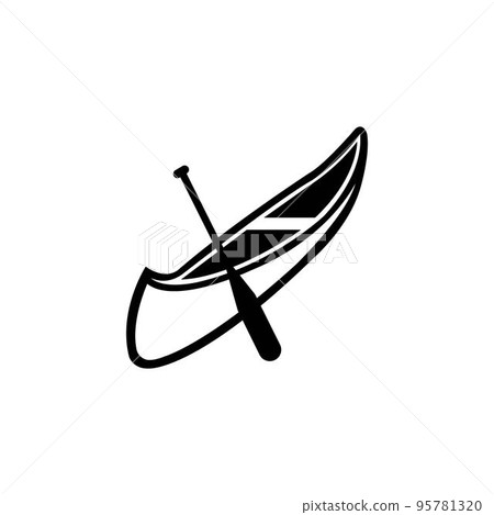 canoe icon logo vector design template 95781320