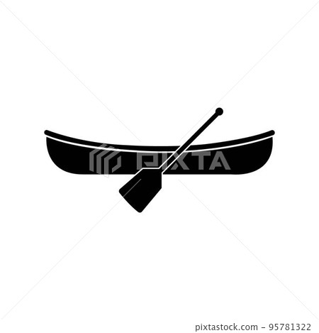canoe icon logo vector design template 95781322