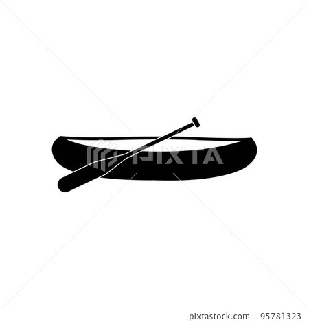 canoe icon logo vector design template canoe icon logo vector design template 95781323