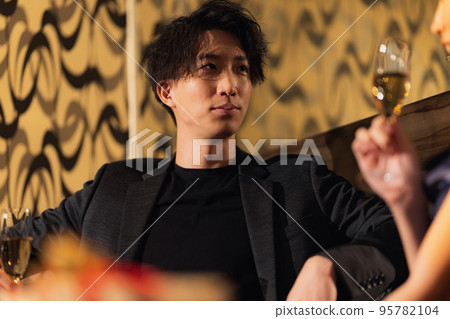 handsome host image handsome host image 95782104