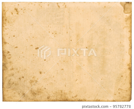 Old paper sheet. Grungy cardboard background stains 95782778