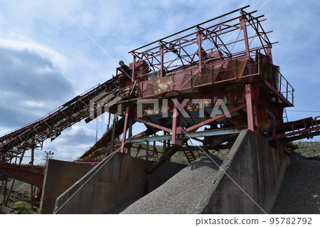 Crushed stone factory Construction material production site 95782792