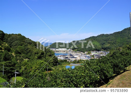 Scenery near Katasoba Port on one side Car ferry 95783890