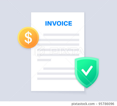 Invoice document form Invoice document form 95786096