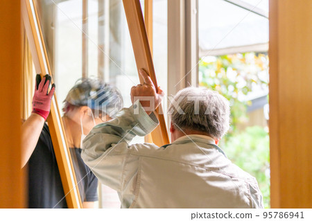 Inner window double window installation work 95786941