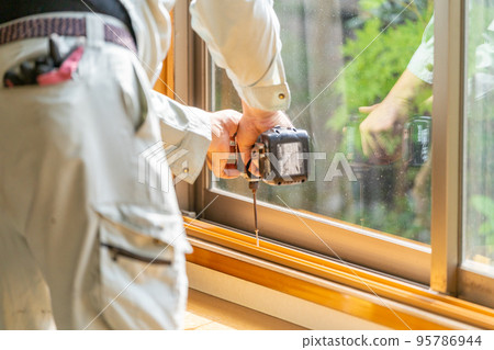 Inner window double window installation work 95786944