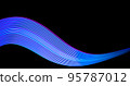 Abstract technology banner design. Digital neon lines on black background. 95787012