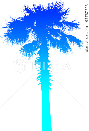 Gradient tree silhouette image. illustration with transparent background Gradient tree silhouette image. illustration with transparent background 95787768