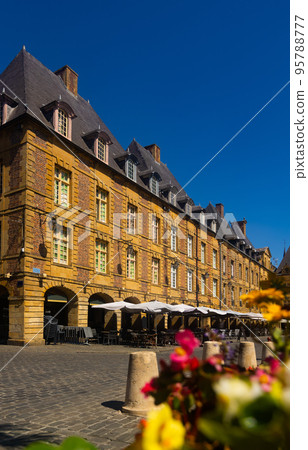 Typical architecture of city of Charleville Meziere on Place Ducale 95788777