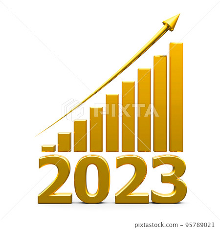 Business graph up with 2023 95789021