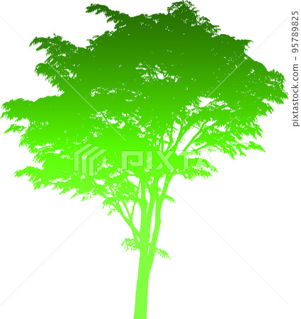 Gradient tree silhouette image. illustration with transparent background Gradient tree silhouette image. illustration with transparent background 95789825