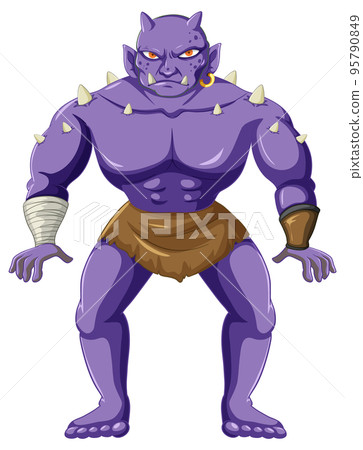 Orc cartoon character isolated Orc cartoon character isolated 95790849