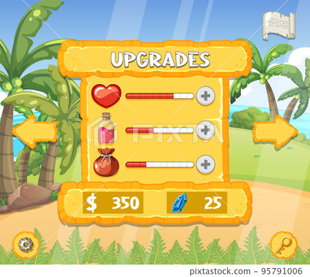 A game background template with elements A game background template with elements 95791006