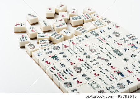old Mahjong tiles 95792683