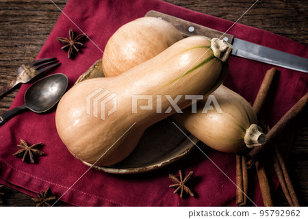 fresh butternut squash 95792962