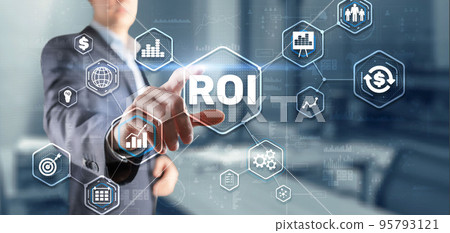 Roi Return On Investment Business Technology Analysis Finance Concept Roi Return On Investment Business Technology Analysis Finance Concept 95793121