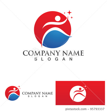Abstract people logo design.fun people,healthy people,sport,community people symbol vector illustration Abstract people logo design.fun people,healthy people,sport,community people symbol vector illustration 95793337