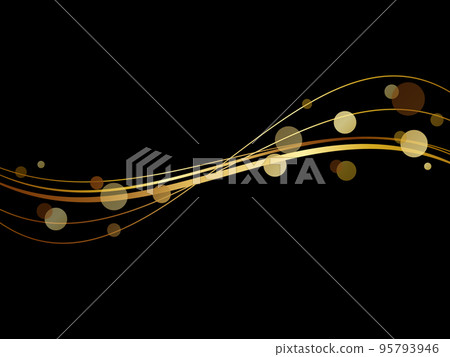 Luxurious particle line gold 95793946