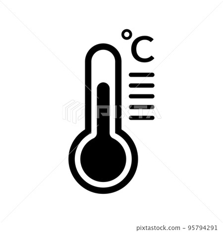 Temperature icon in flat design. Chill symbol Temperature icon in flat design. Chill symbol 95794291