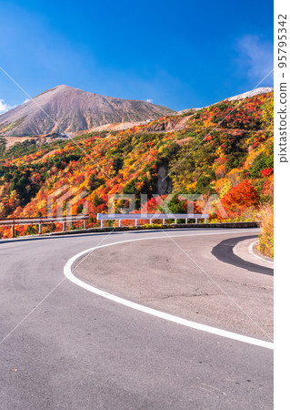 "Fukushima Prefecture" Tengu Garden/Bandai Azuma Skyline "Autumn leaves at its peak" 95795342