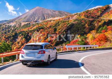 “福島縣”天狗花園/萬代吾妻天際線“紅葉高峰” 95795362
