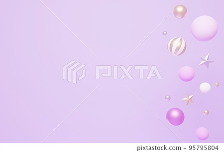 3D材質_可愛飾品_紫色 95795804