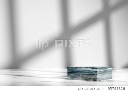 mock up scene geometry shape podium for product display. background for product presentation with beautiful lights and shadows. turquoise plate podium for product presentation mock up scene geometry shape podium for product display. background for product presentation with beautiful lights and shadows. turquoise plate podium for product presentation 95795826