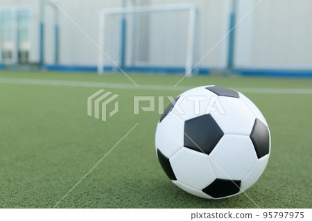 soccer field and ball soccer field and ball 95797975