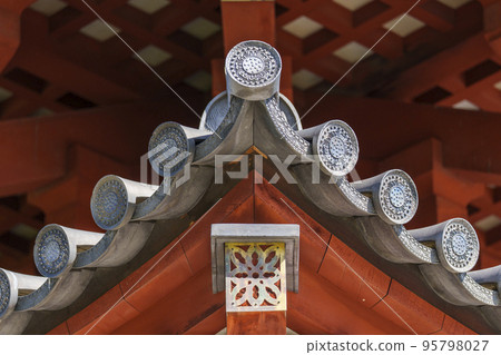 藥師寺：禮堂屋頂特寫 95798027