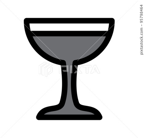 Illustration Vector Graphic of Wine Glass icon Illustration Vector Graphic of Wine Glass icon 95798464