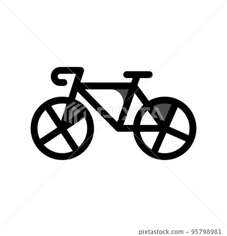 Illustration Vector Graphic of Bicycle Icon Design 95798981