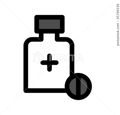 Illustration Vector Graphic of Capsule Jar Icon 95799336