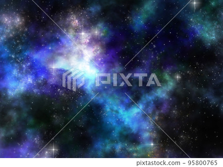 黑暗而美麗的幻想宇宙和閃閃發光的星星 95800765