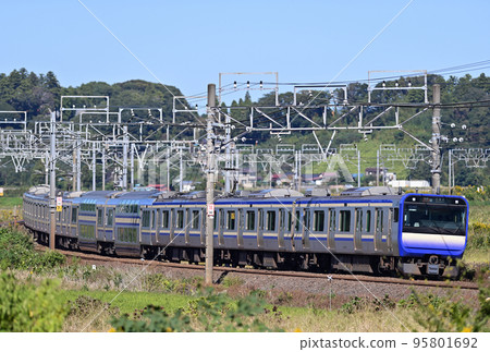 總武本線櫻花物之JR東E235系列1000系列F-12編隊(鎌倉) 總武本線櫻花物之JR東E235系列1000系列F-12編隊(鎌倉) 95801692