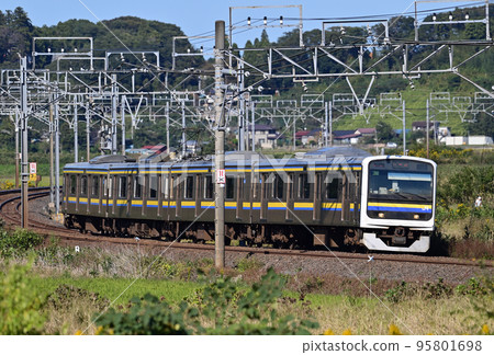 Sobu Main Line Sakura-Monoi JR East 209 series 2100 series C435 formation (Makuhari) Sobu Main Line Sakura-Monoi JR East 209 series 2100 series C435 formation (Makuhari) 95801698